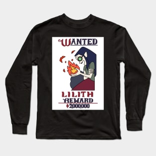 Lilith wanted poster ~ The Owl House Long Sleeve T-Shirt